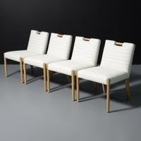Douglas Levine GOSHA Leather Chairs, Set of 4  - Sold for $1,920 on 11-16-2025 (Lot 834).jpg
